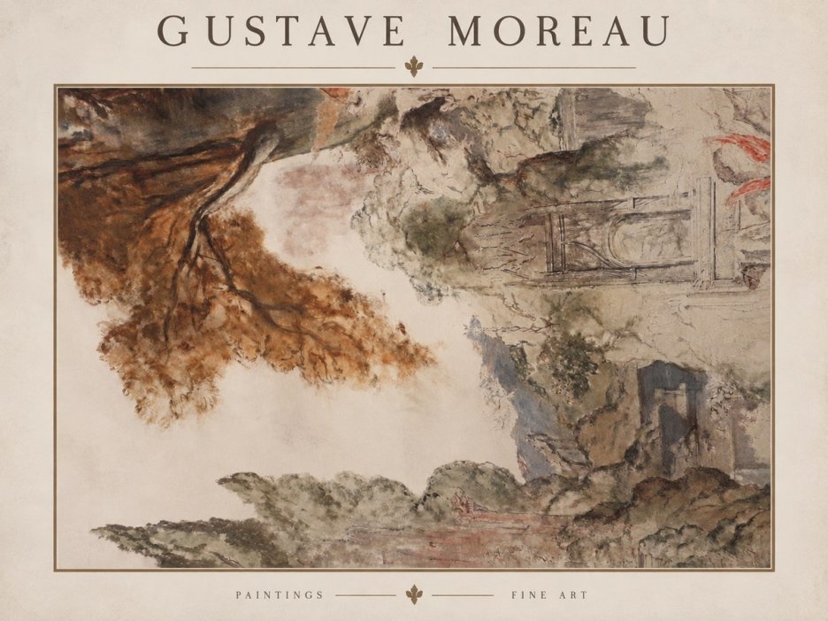Gustave Moreau Architectural Study No2 - Poszter