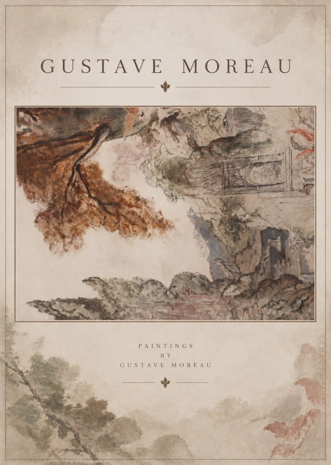 Gustave Moreau Architectural Study No5 - Poszter