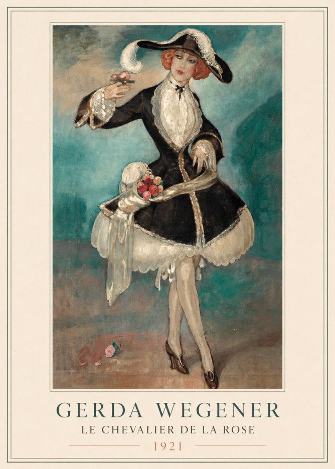 Gerda Wegener Le Chevalier De La Rose No2 - Poszter