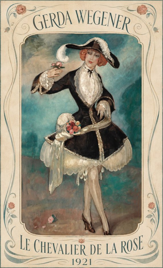 Gerda Wegener Le Chevalier De La Rose No4 - Poszter