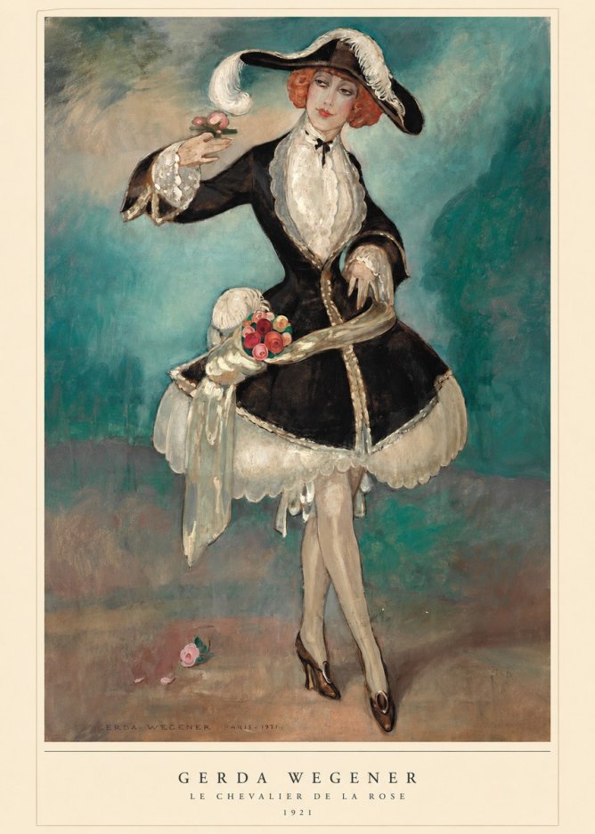 Gerda Wegener Le Chevalier De La Rose No6 - Poszter