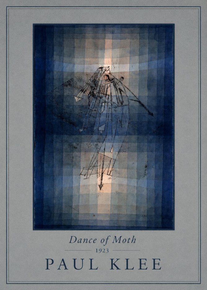 Paul Klee Dance of Moth No4 - Poszter