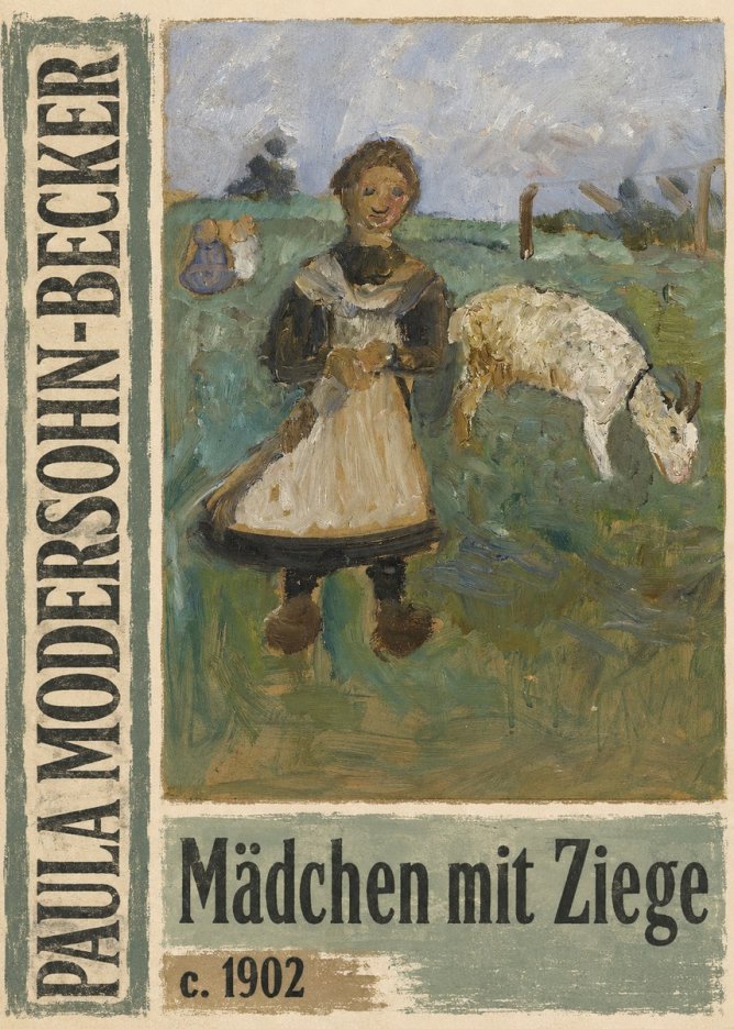 Paula Modersohn-Becker Mädchen Mit Ziege No4 - Poszter