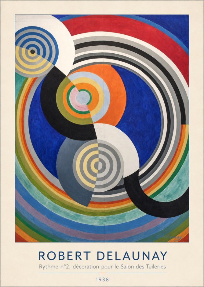Robert Delaunay Rythme N°2, Décoration Pour Le Salon Des Tuileries No3 - Poszter