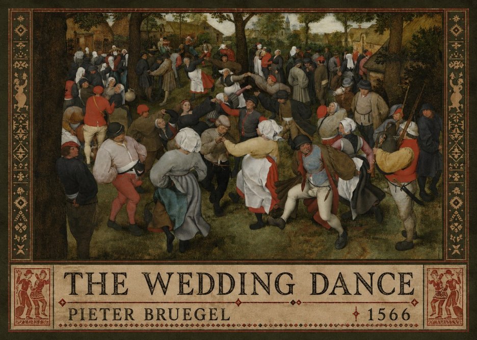 Pieter Bruegel The Wedding Dance I No2 - Poszter