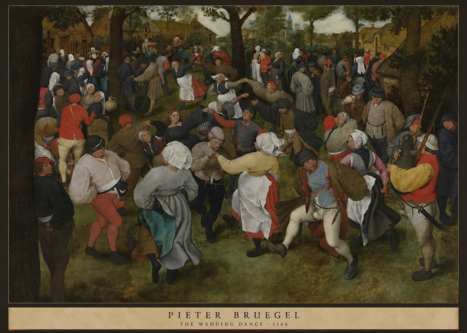 Pieter Bruegel The Wedding Dance I No6 - Poszter