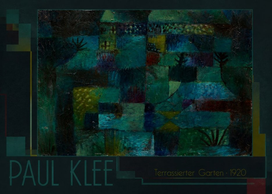 Paul Klee Terrassierter Garten No1 - Poszter