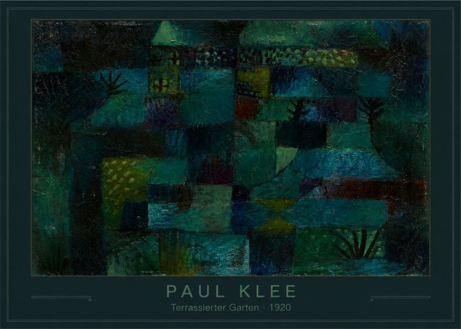 Paul Klee Terrassierter Garten No3 - Poszter