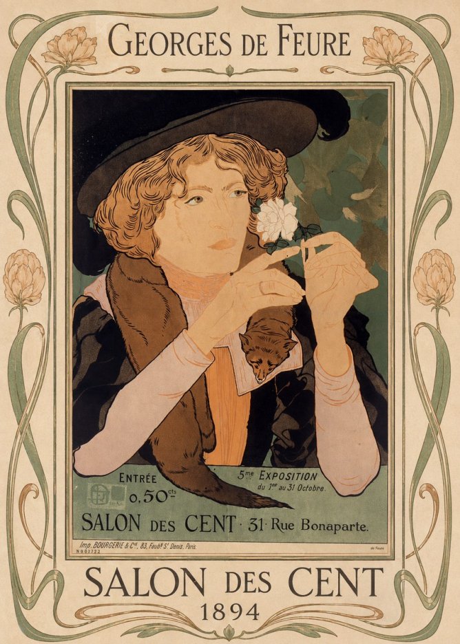 Georges de Feure Salon Des Cent - 1894 No1 - Poszter