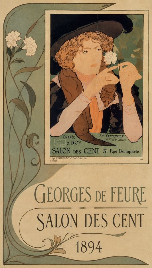 Georges de Feure Salon Des Cent - 1894 No2 - Poszter