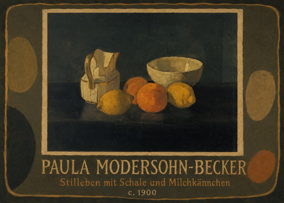 Paula Modersohn-Becker Stilleben Mit Schale Und Milchkännchen No5 - Poszter