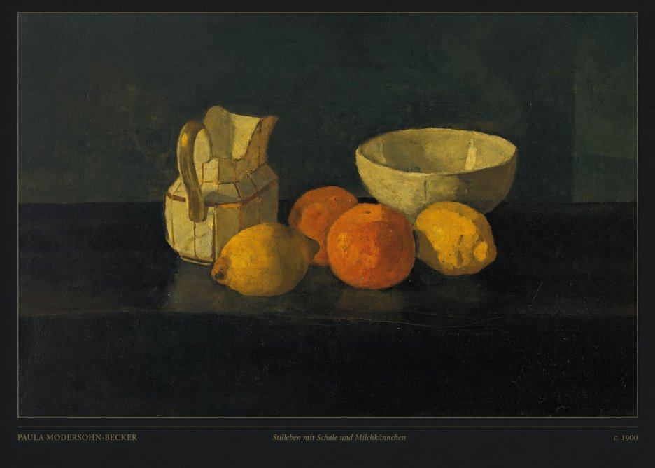Paula Modersohn-Becker Stilleben Mit Schale Und Milchkännchen No6 - Poszter