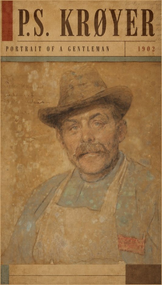 P.S. Krøyer Portrait of a Gentleman No4 - Poszter