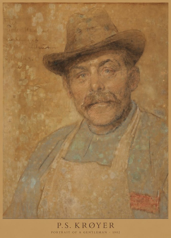 P.S. Krøyer Portrait of a Gentleman No6 - Poszter
