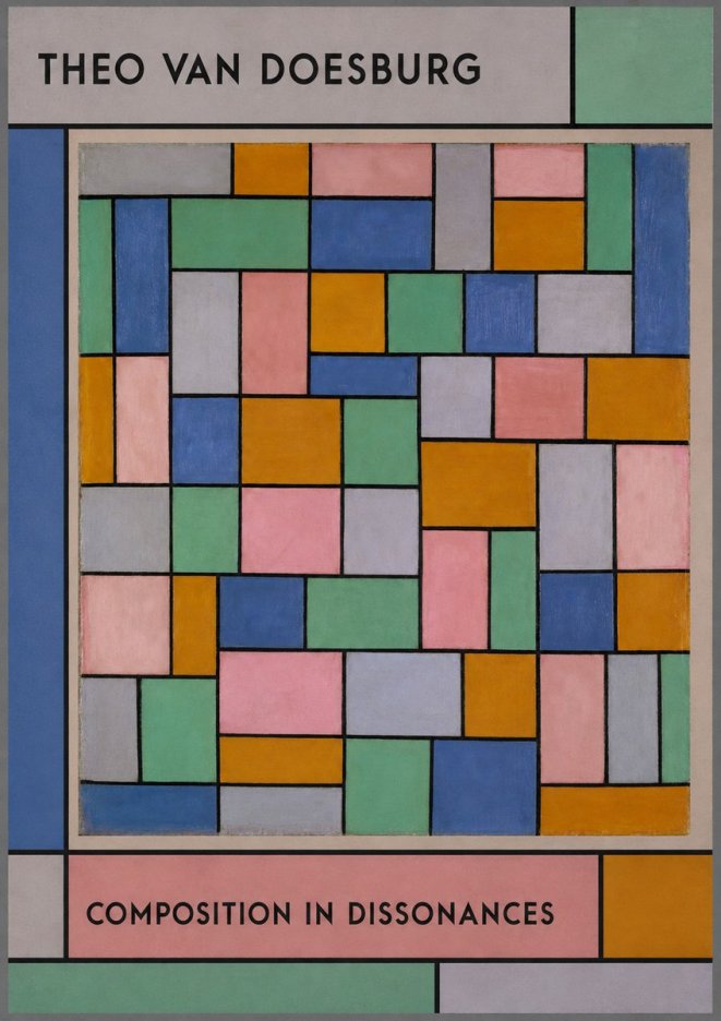 Theo van Doesburg Composition in Dissonances No1 - Poszter