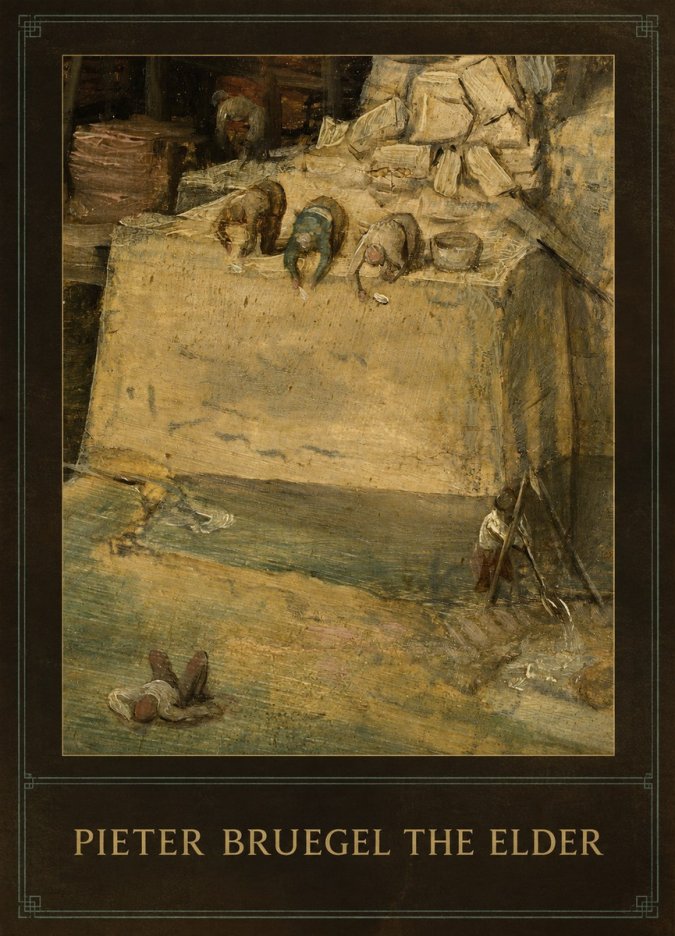 Pieter Bruegel Figures on the Embankment No3 - Poszter