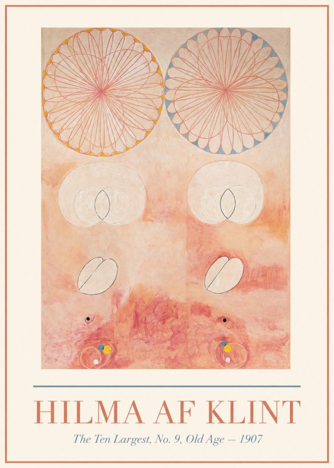 Hilma af Klint The Ten Largest, No. 9, Old Age – 1907 No1 - Poszter