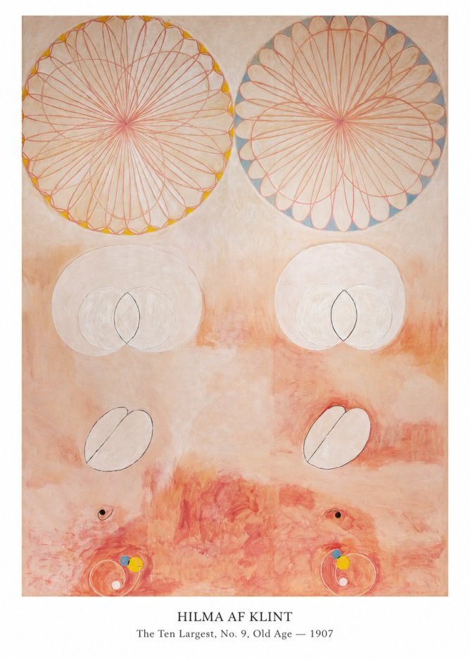Hilma af Klint The Ten Largest, No. 9, Old Age – 1907 No5 - Poszter