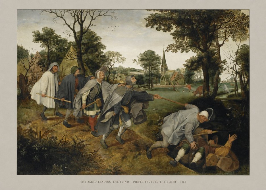 Pieter Bruegel The Blind Leading the Blind I No5 - Poszter