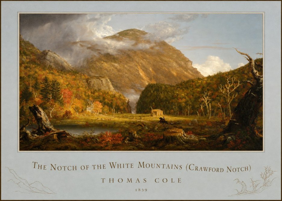 Thomas Cole The Notch of the White Mountains (Crawford Notch) No6 - Poszter