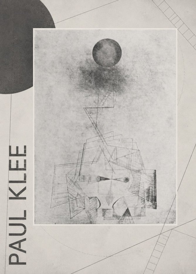 Paul Klee Abstract Study with Sphere and Ladder No6 - Poszter