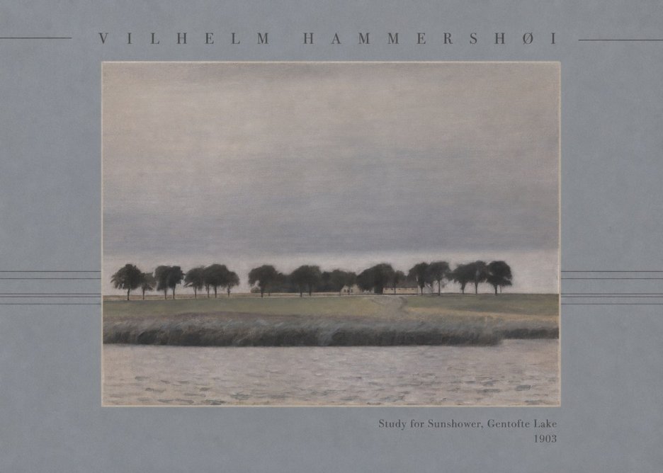 Vilhelm Hammershøi Study for Sunshower, Gentofte Lake No3 - Poszter
