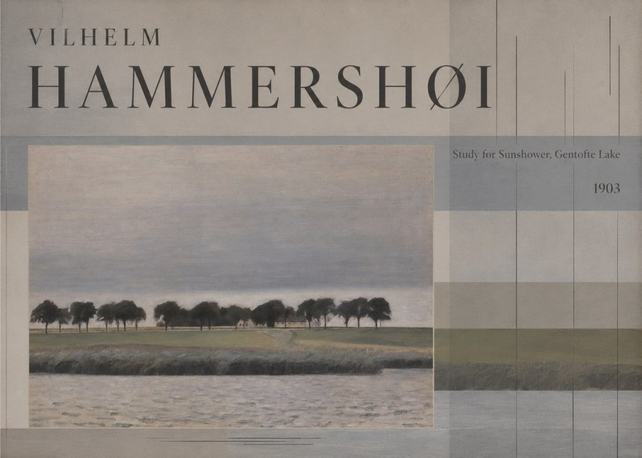 Vilhelm Hammershøi Study for Sunshower, Gentofte Lake No5 - Poszter