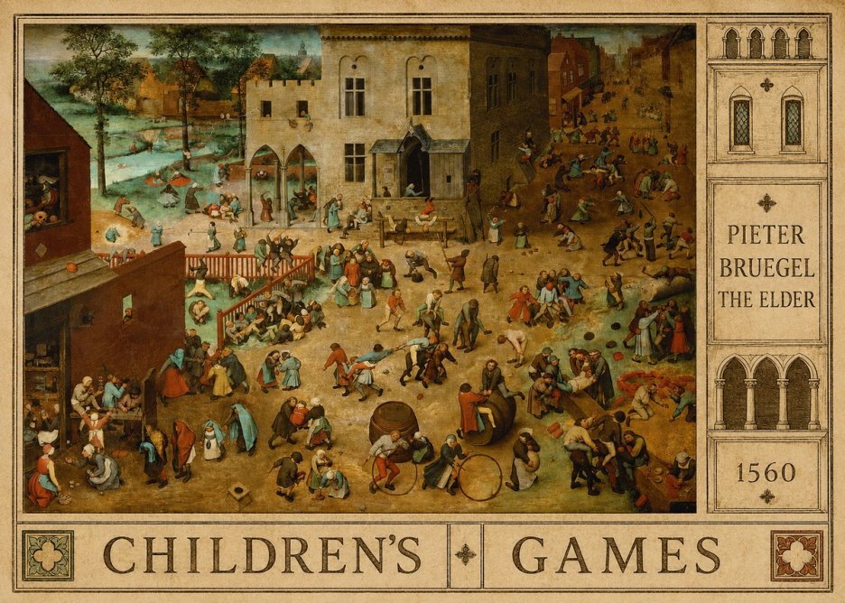 Pieter Bruegel Children's Games II No4 - Poszter