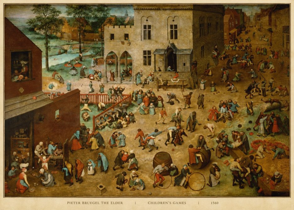 Pieter Bruegel Children's Games II No5 - Poszter