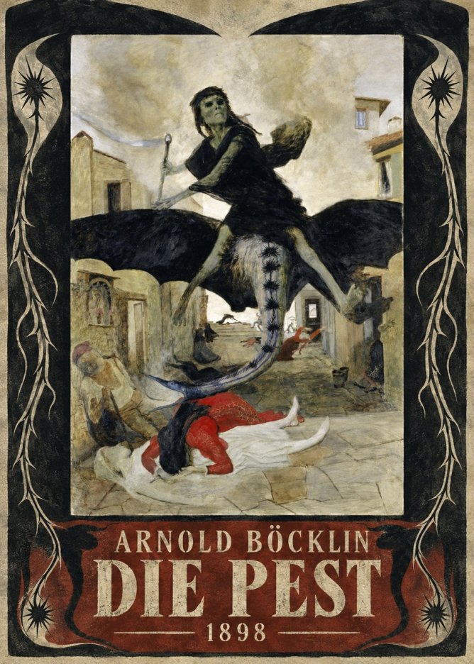 Arnold Böcklin Die Pest II No5 - Poszter