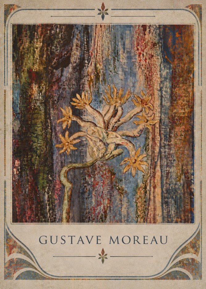 Gustave Moreau Fleur Mystérieuse No5 - Poszter