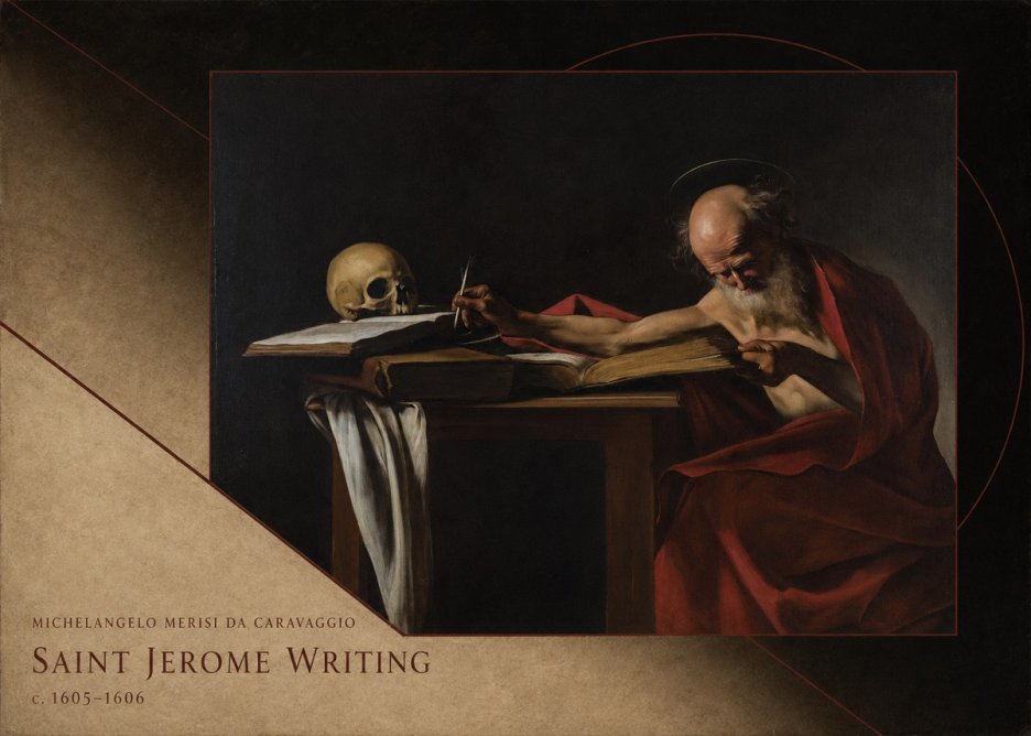 Michelangelo Merisi da Caravaggio Saint Jerome Writing I No3 - Poszter