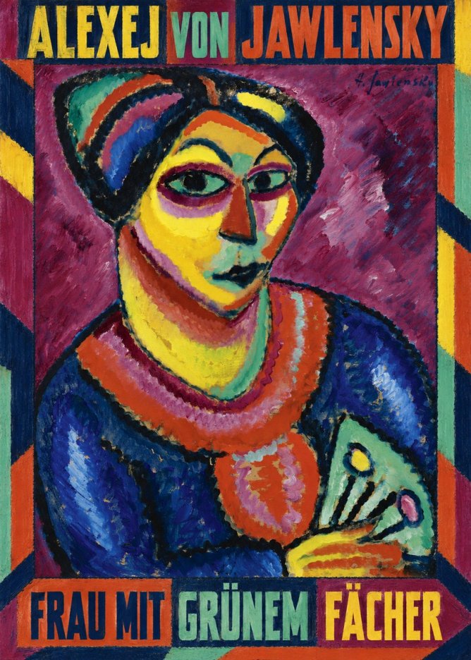 Alexej von Jawlensky Frau Mit Grünem Fächer No1 - Poszter