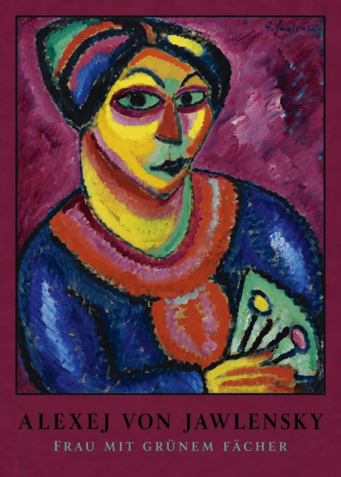 Alexej von Jawlensky Frau Mit Grünem Fächer No4 - Poszter