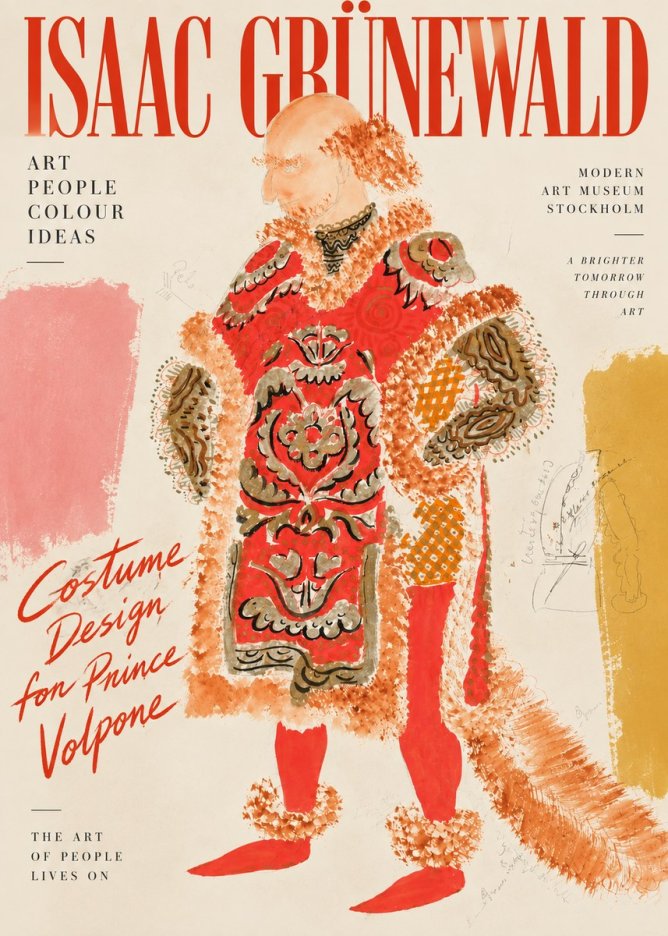 Isaac Grünewald Costume Design for a Theatre Production No4 - Poszter