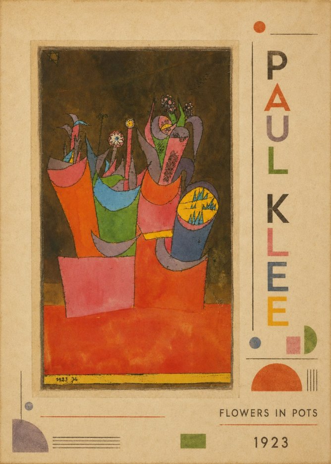 Paul Klee Flowers in Pots No2 - Poszter