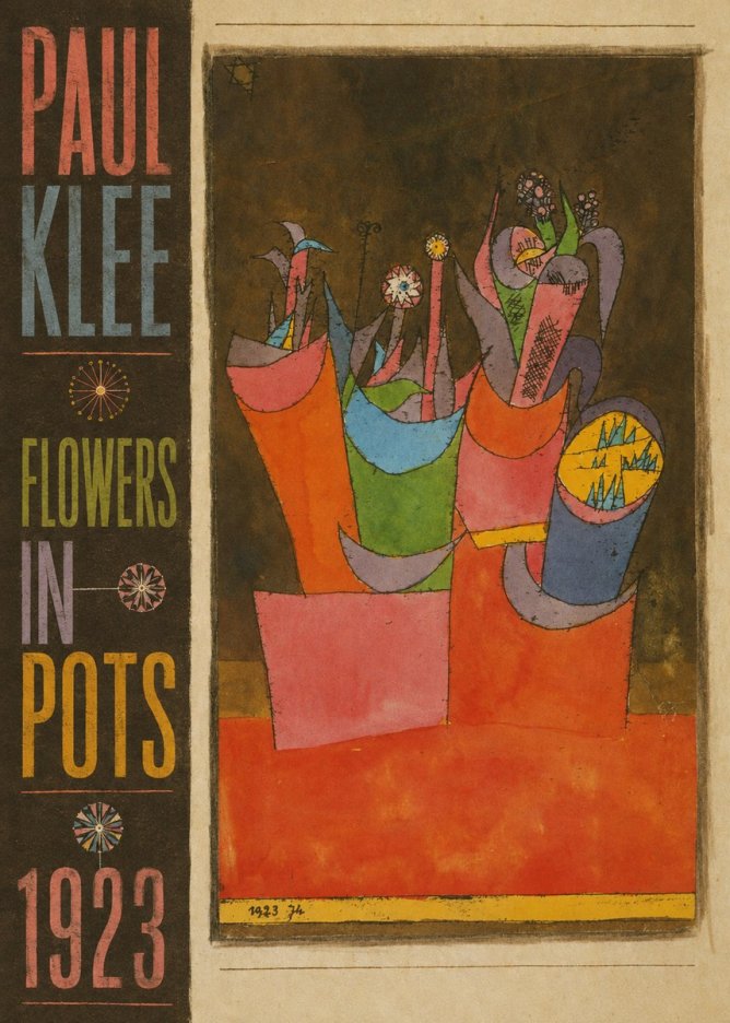 Paul Klee Flowers in Pots No5 - Poszter