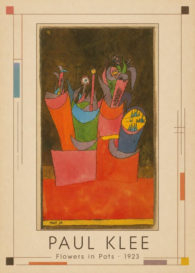Paul Klee Flowers in Pots No6 - Poszter