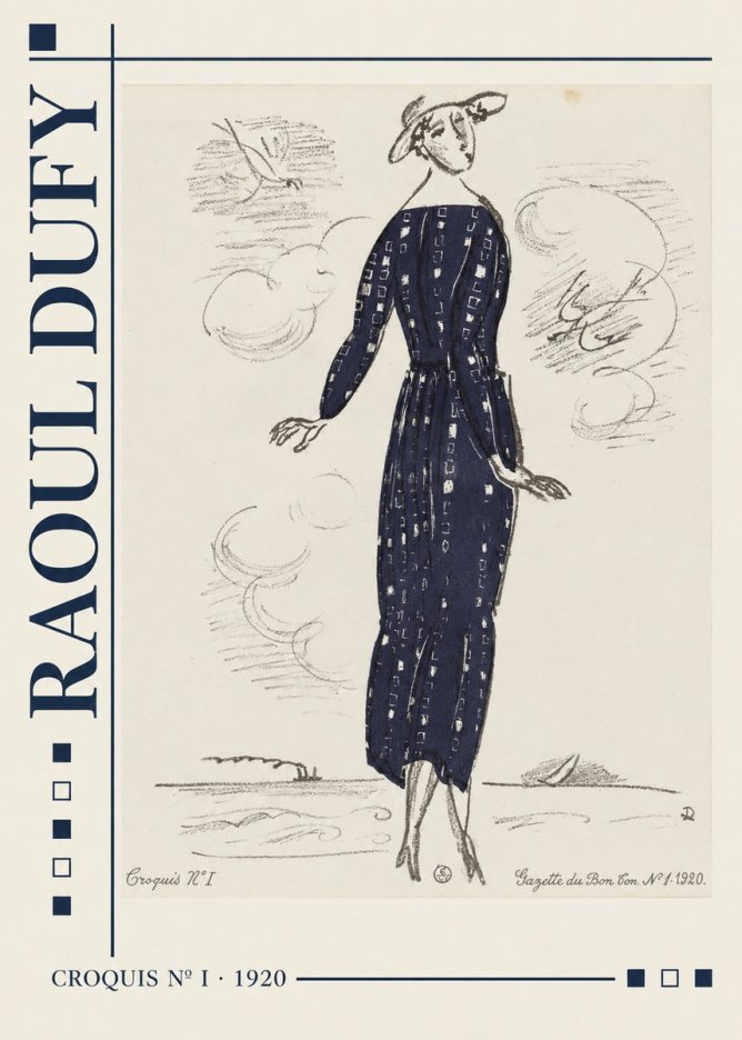 Raoul Dufy Croquis N° I · 1920 No2 - Poszter