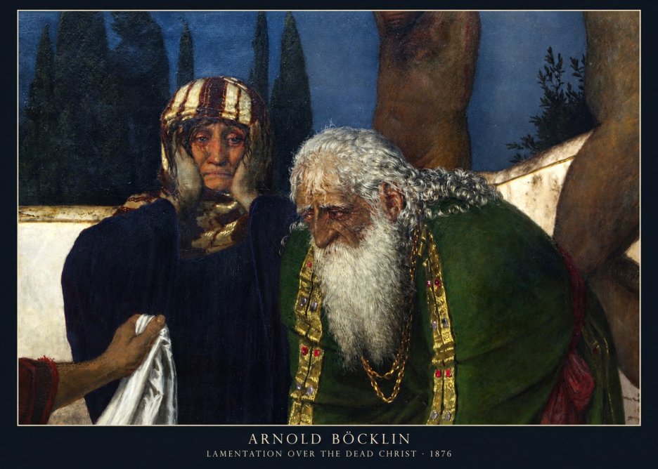 Arnold Böcklin Lamentation over the Dead Christ No2 - Poszter