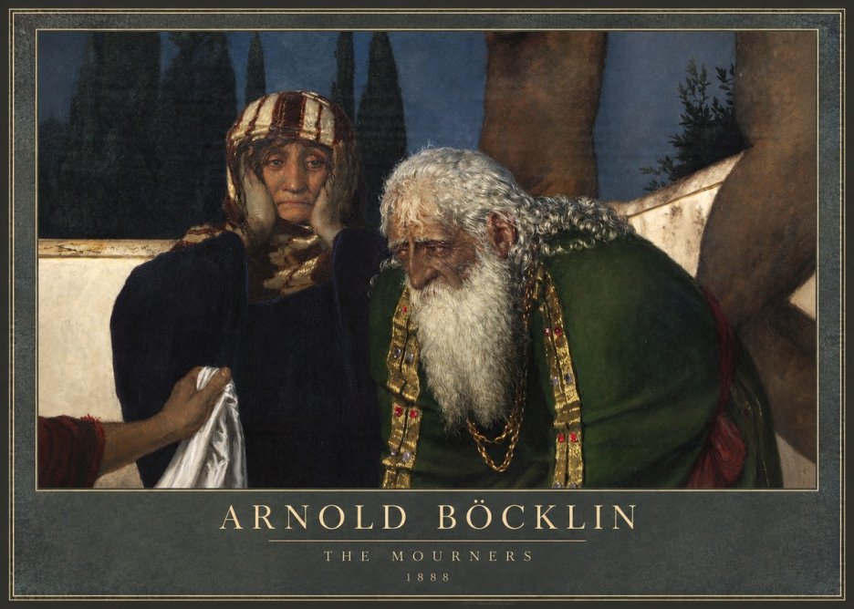 Arnold Böcklin Lamentation over the Dead Christ No3 - Poszter