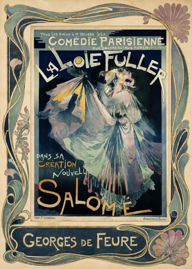 Georges de Feure La Loïe Fuller - Salomé I No1 - Poszter