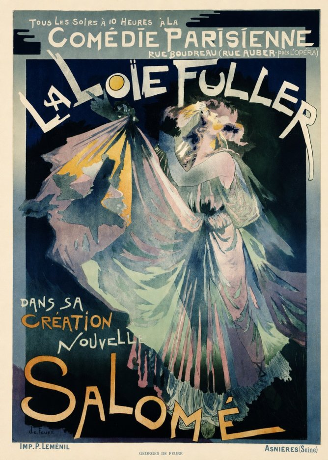Georges de Feure La Loïe Fuller - Salomé I No6 - Poszter