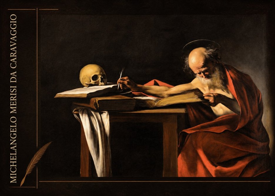 Michelangelo Merisi da Caravaggio Saint Jerome Writing II No2 - Poszter