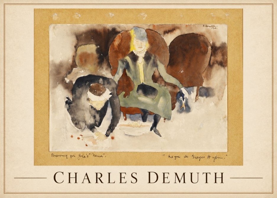 Charles Demuth Drawing for Zola's "Nana" No1 - Poszter