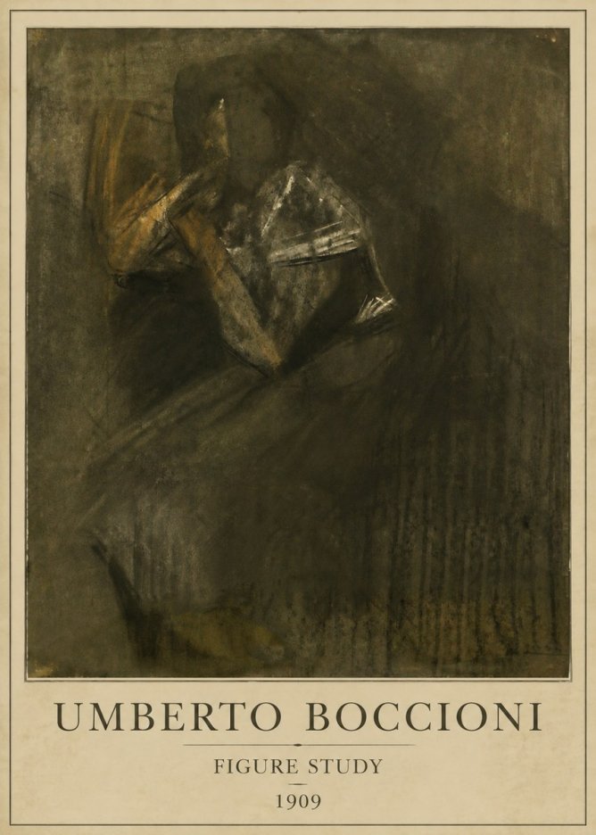Umberto Boccioni Figure Study I No1 - Poszter