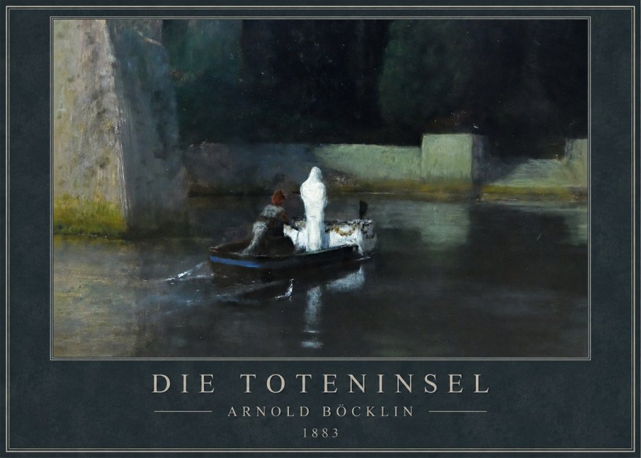 Arnold Böcklin Die Toteninsel IV No1 - Poszter