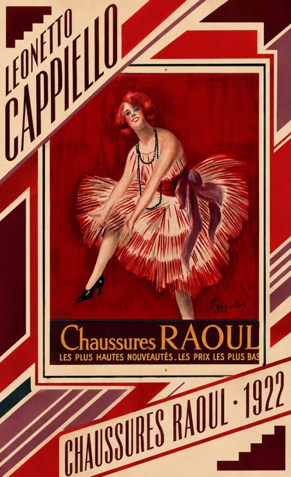 Leonetto Cappiello Chaussures Raoul No5 - Poszter