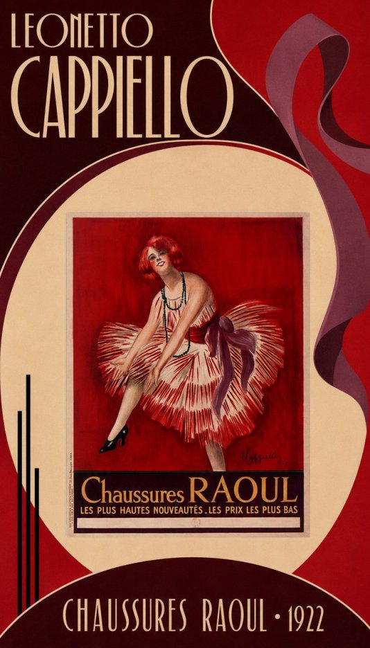 Leonetto Cappiello Chaussures Raoul No6 - Poszter