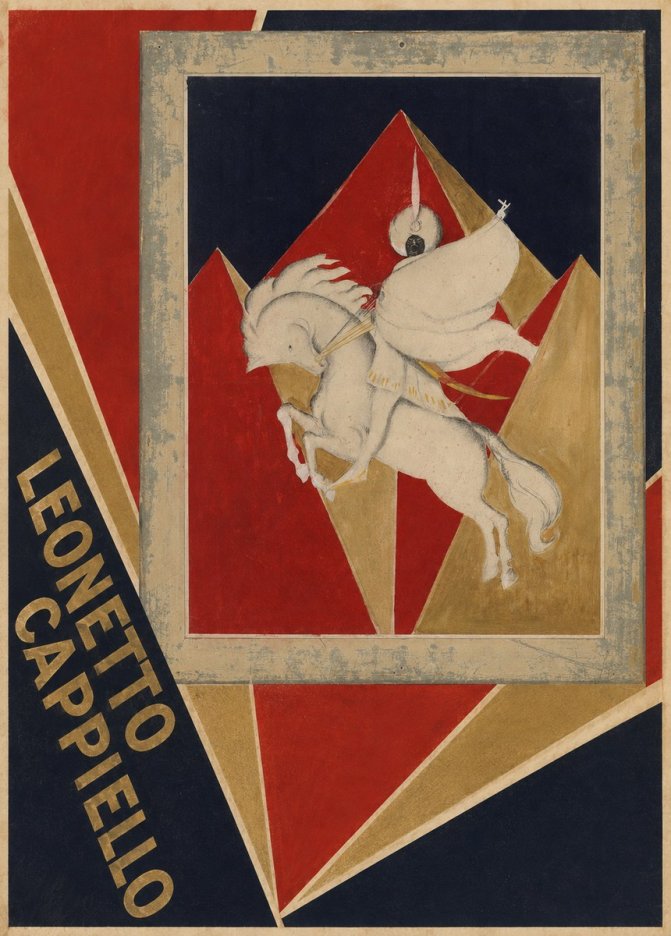 Leonetto Cappiello Rider on a White Horse No2 - Poszter